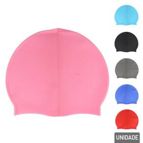 Touca de Natação EM Silicone Lisa Color - Tudo em Caixa
