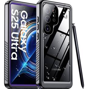 Capa de telefone Temdan à prova d`água com lente para Samsung Galaxy S25 Ultra