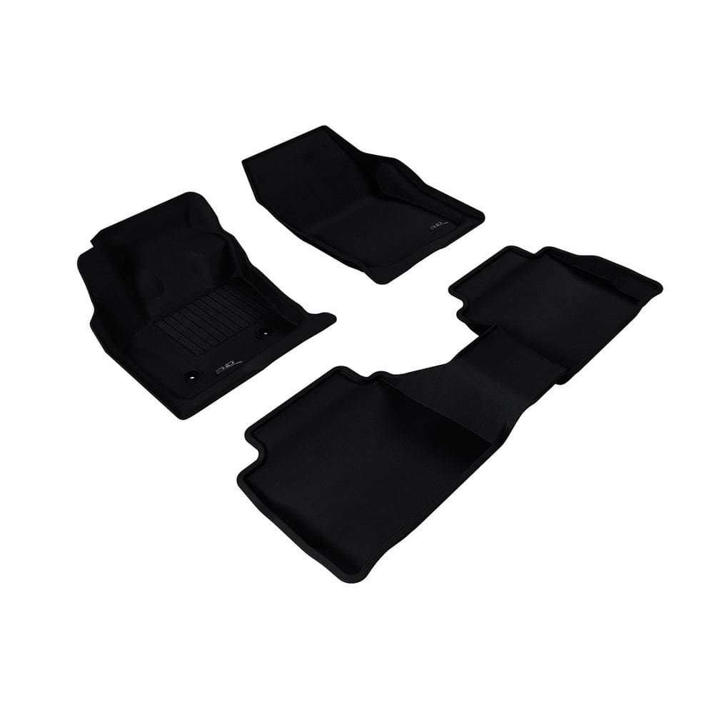 Tapetes de chão de carro 3D MaxPider Ford Fusion 2013-2017 Kagu Black