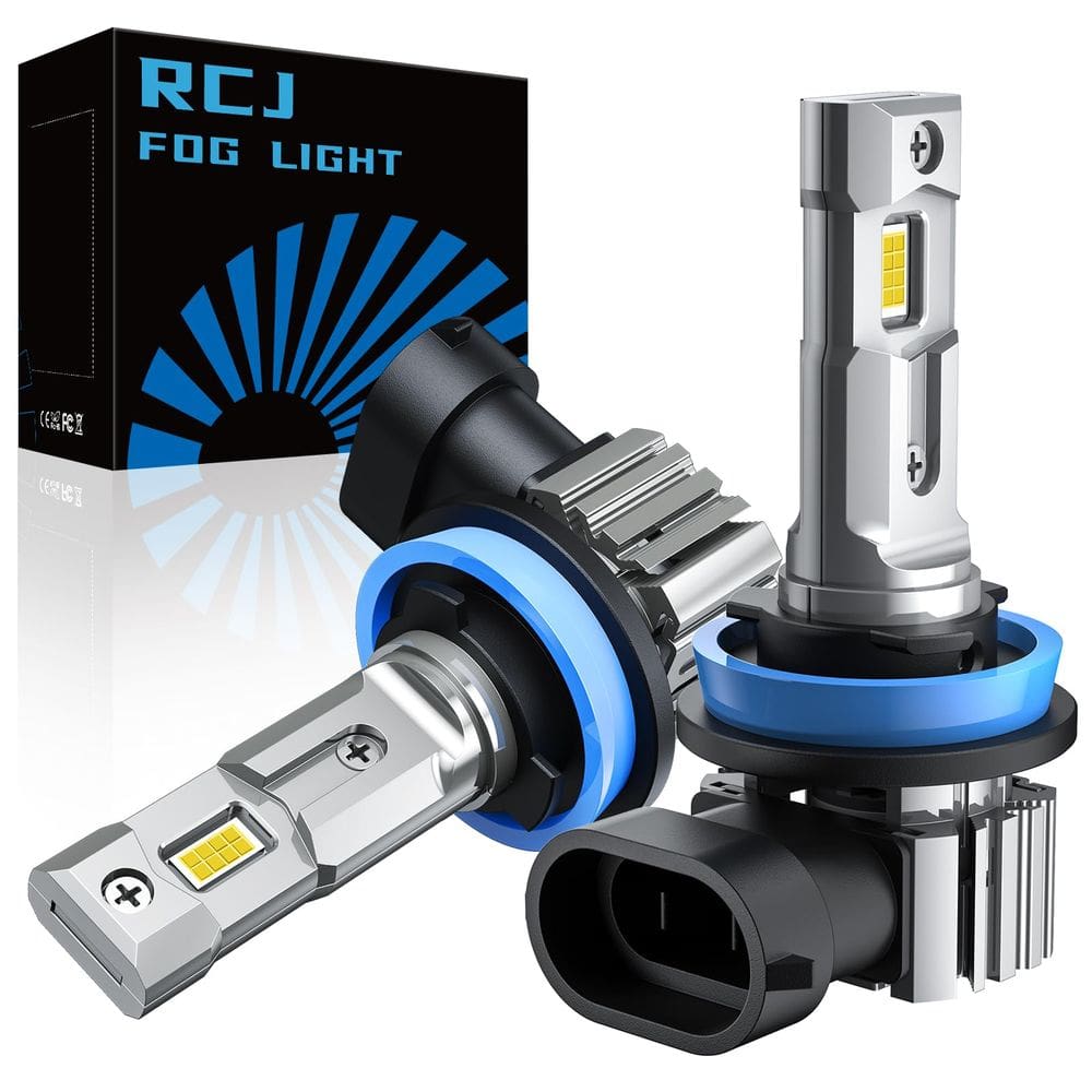 Lâmpadas de neblina RCJ H11 12V DC, pacote com 2 Plug and Play