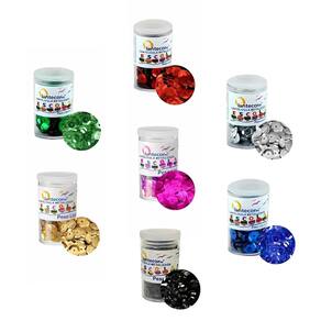 Kit 07 Potes de Lantejoulas 6mm Metalizadas 3g - Lantecor | Artesanato | Decorado | Brilho