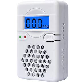 Detector de monóxido de carbono Sylzy Mini operado por bateria
