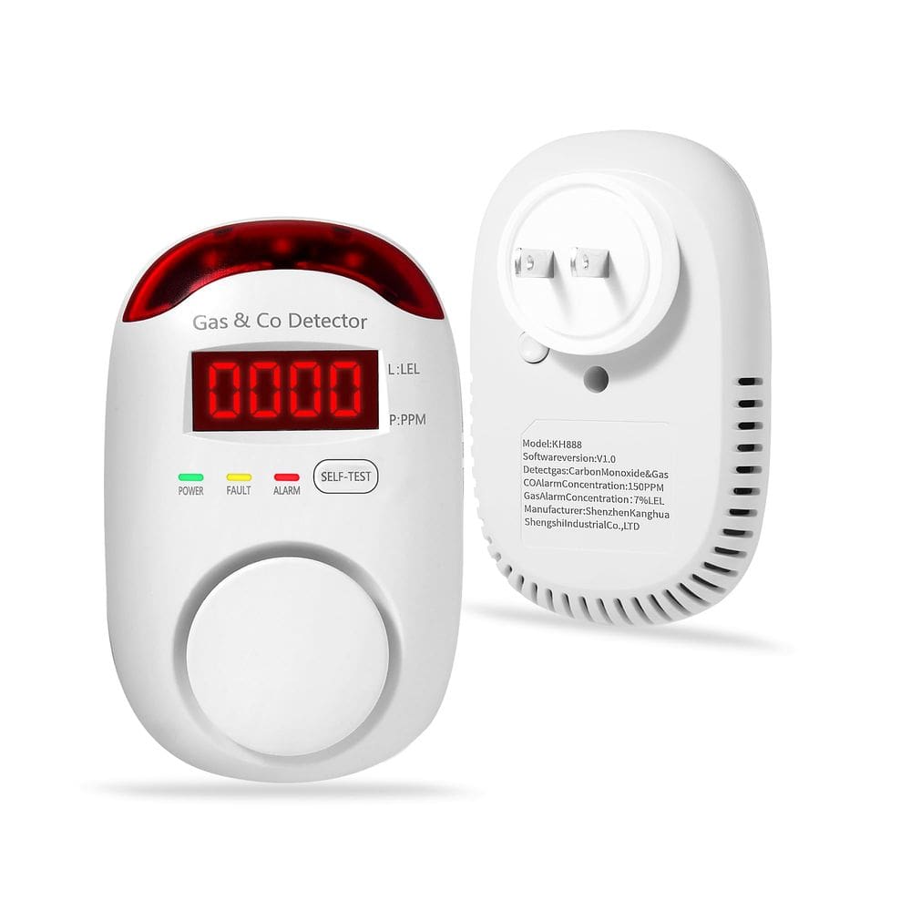 Detector combinado de gás e monóxido de carbono KOABBIT Plug-in
