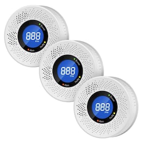 Detectores de monóxido de carbono Uingarm com display digital (pacote com 3)