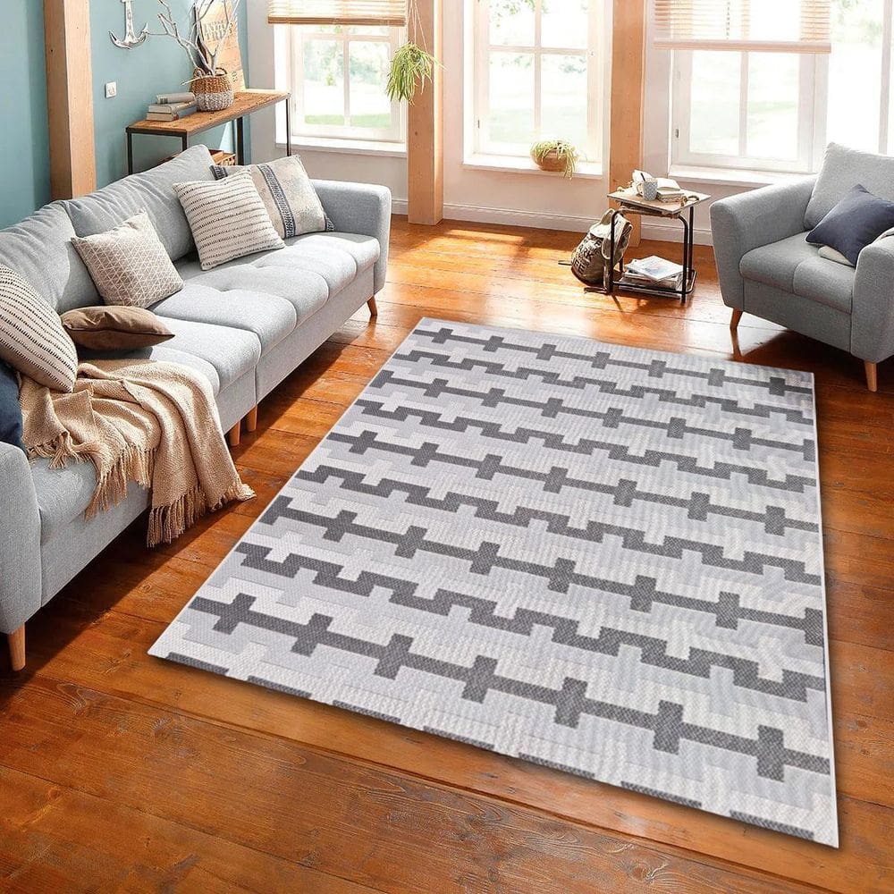 Tapete Sala Top 2,00X2,50 Antider. Slim Ziper Cinza Escuro