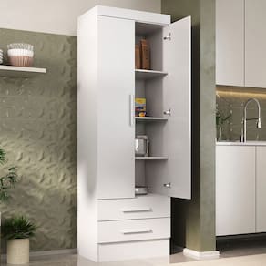 Paneleiro Modulare 2 Portas 2 Gavetas Branco - Panorama Móveis