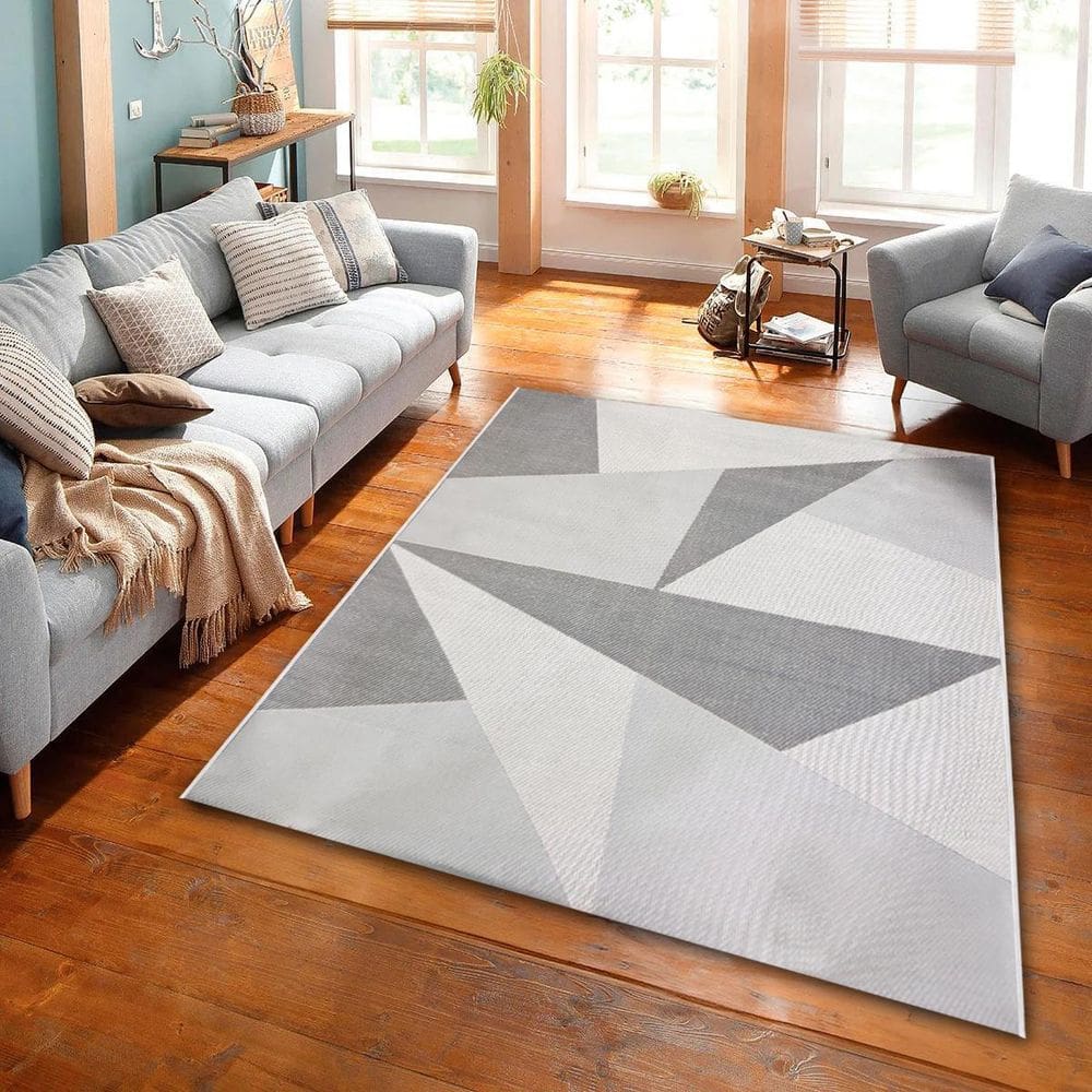 Tapete Sala Top 2,00X2,50 Antider. Slim Prisma Cinza Escuro