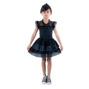Kit Fantasia Infantil Princesa Bruxinha com Tiara - G