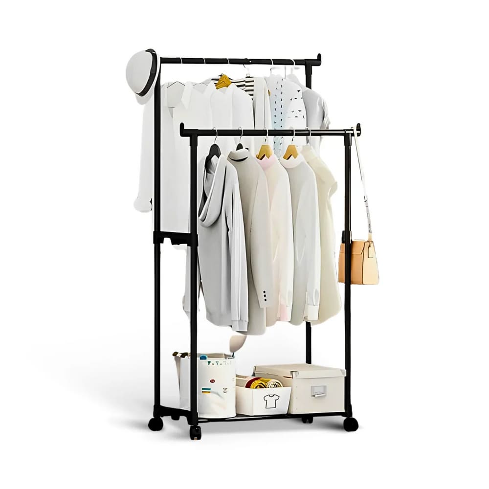 Arara Roupas C/ Sapateira Cabideiro Organizador Closet