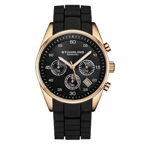 Relógio Stuhrling D57A Quartz 42mm: Resistente à água 30 metros, Cristal mineral