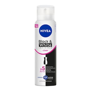 Desodorante Antitranspirante Aerosol Nivea Invisible Black & White Clear 150ml