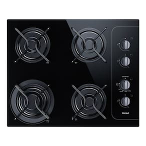 Cooktop A Gas 4 Bocas Vidro Preto Bivolt 56x46cm - Consul