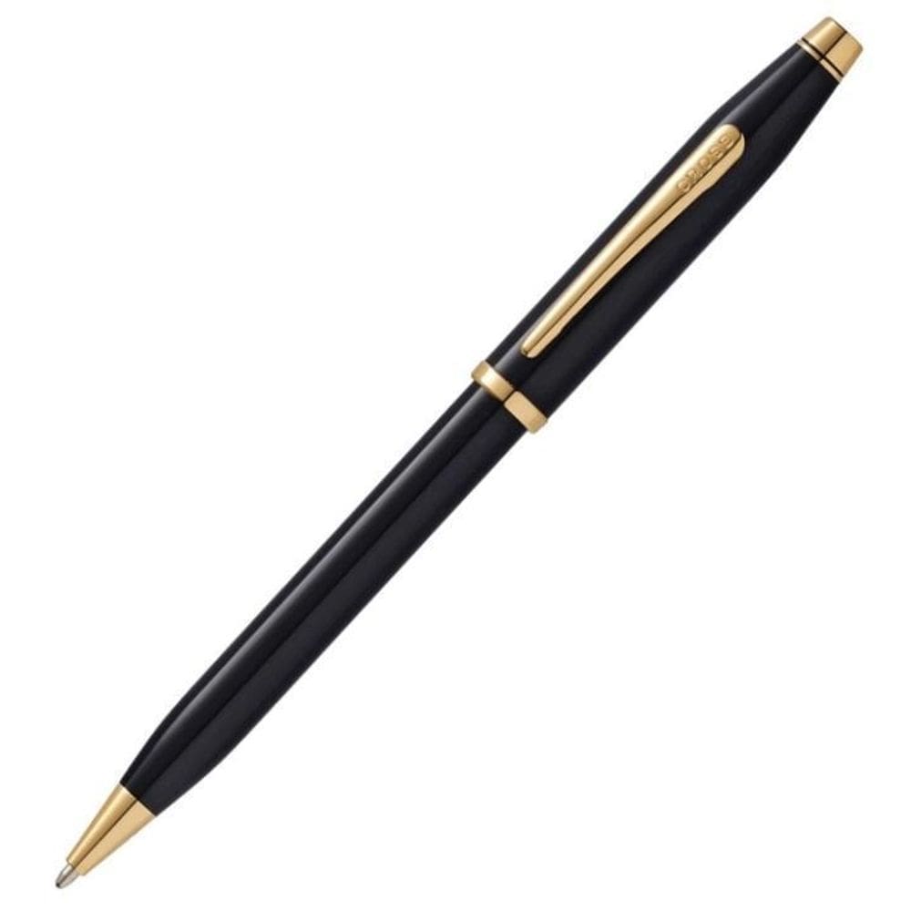 Caneta Esferográfica Cross Century Ii Laca Negra C/Dourado