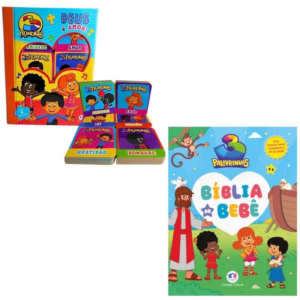 3 Palavrinhas - Biblia Do Bebê E Mini Livrinhos - C Cultural