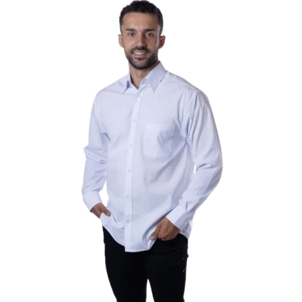 Camisa Cannes Manga Longa Branco