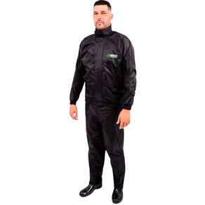 Conjunto Motoqueiro Nylon Preto Vértice CA 28721/28740