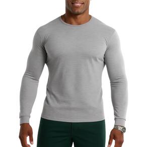 Camiseta Malha Fria Manga longa Cinza Mescla