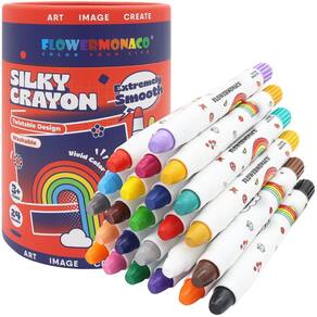 Crayons Lebze lavável Jumbo 24 cores para crianças