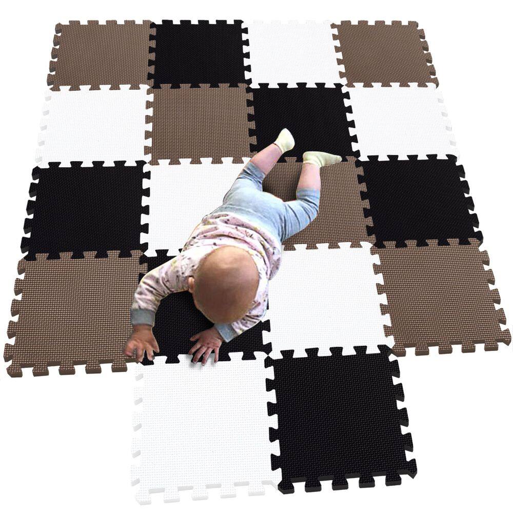 Puzzle Play Mat MQIAOHAM 18 peças de azulejos de espuma macios para bebês e crianças