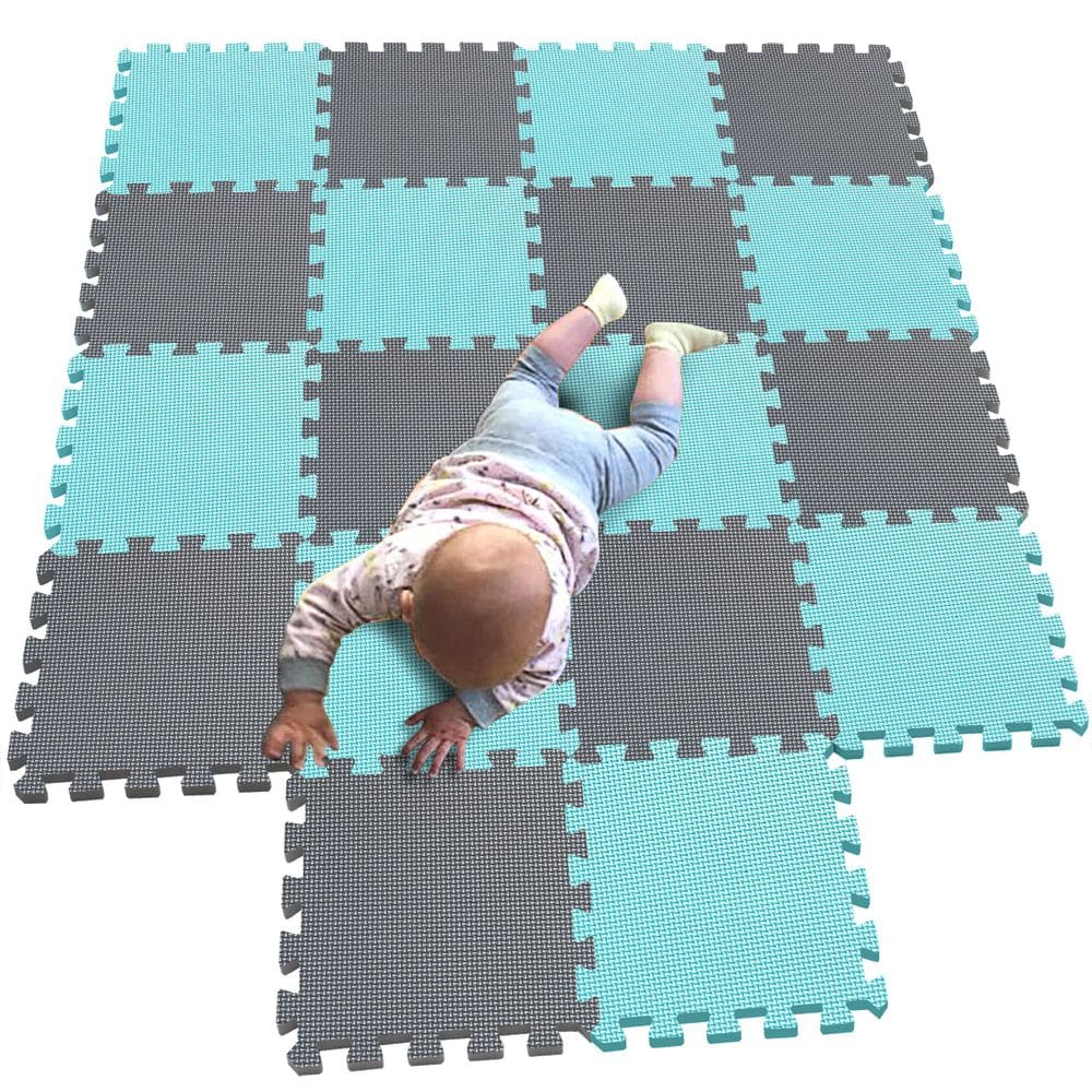 Tapetes de jogo Puzzle MQIAOHAM 18 peças Soft Baby Play Mats