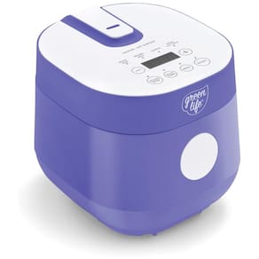 Panela de Arroz Digital GreenLife 4 Xícaras, Livre de PFAS e PFOA, Potável Cerâmico Removível, Seguro para Lava-louças, Presets Automáticos.