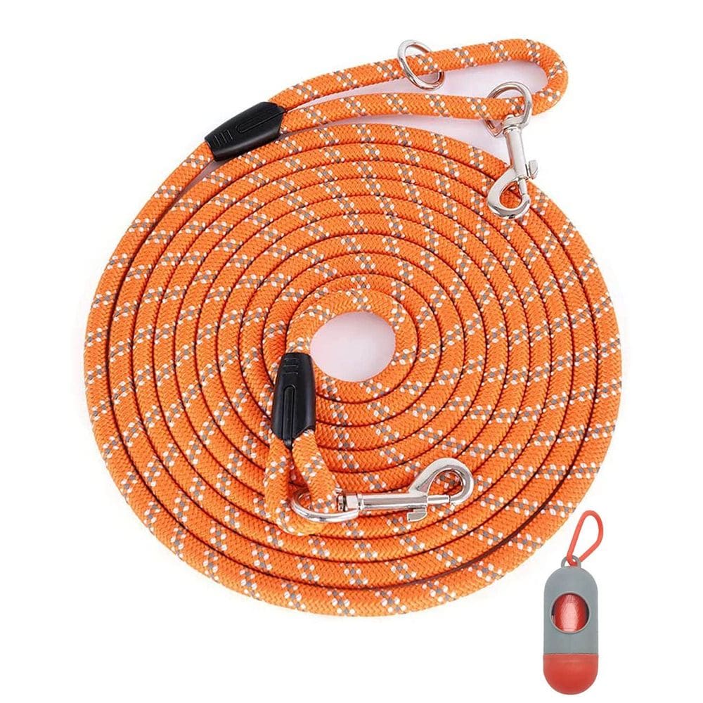 Coleira de cachorro Lanwandeng Long Reflective para treinar nylon