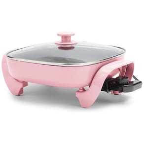 Panela Elétrica Quadrada GreenLife 30cm 5 Litros, Tampa de Vidro com Saída de Vapor, Revestimento Cerâmico Antiaderente, Controle de