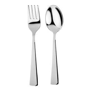 Utensílios infantis Conjunto de garfo e colher para crianças em aço inoxidável Ahimsa