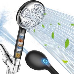 Cabeça de chuveiro filtrada FEELSO com 7 sprays portáteis de alta pressão