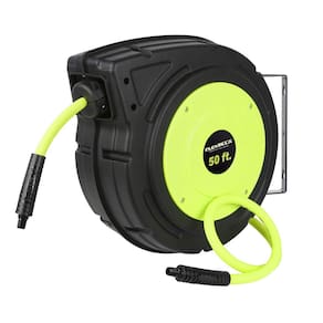 Carretel de mangueira de ar Flexzilla L8250FZ 3/8 polegadas x 50 pés ZillaGreen