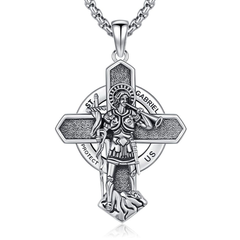 Colar AUDINCEED Arcanjo Gabriel São Gabriel em prata 925