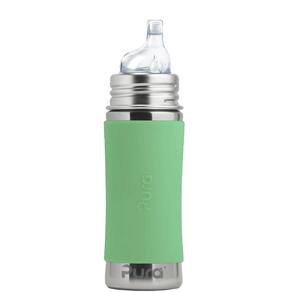 Garrafa Sippy Cup em aço inoxidável Pura Kiki 325 ml com manga