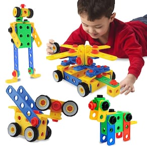 Conjunto de blocos de construção para engenharia de construção ETI Toys 101 PCS