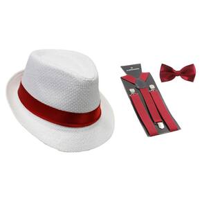 Fantasia Ze Pilintra Malandro Gravata Suspensorio Chapeu Luxo