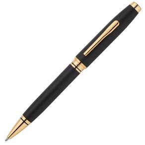 Caneta Esferográfica Cross Coventry Preto Fosco Dourado Pvd