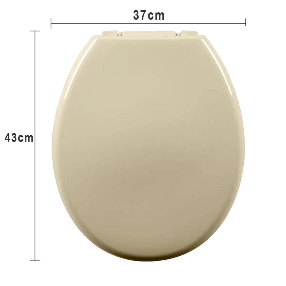 Assento Oval Almofadado Tas/As Slim Bege - Astra