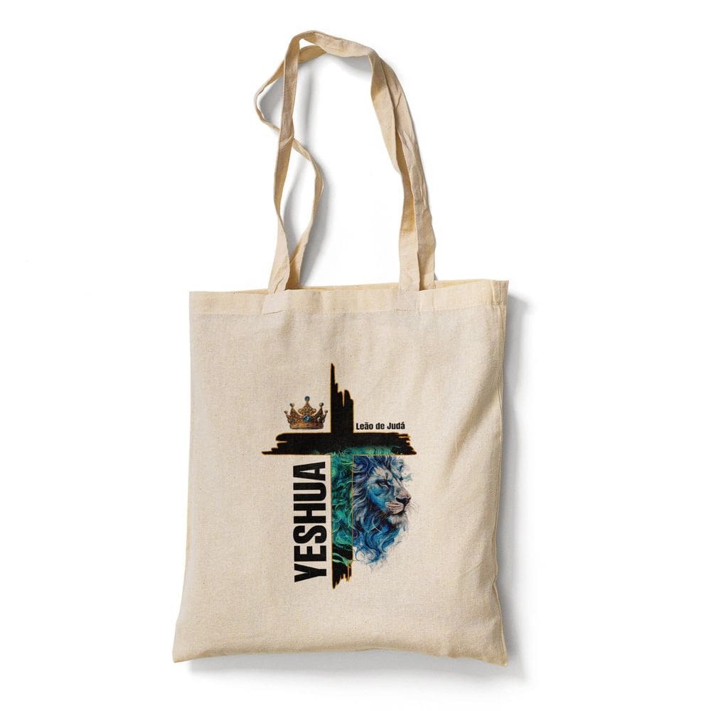 Ecobag Bolsa Sacola Tema Relisioso Leão de Judá Yeshua