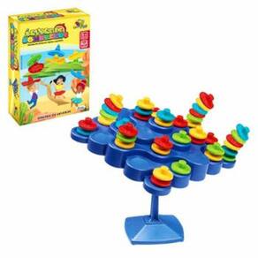 Jogo Equilibrando Discos Art Brink Arvore de Sombrero Brinquedo Infantil Recreativo Colorido