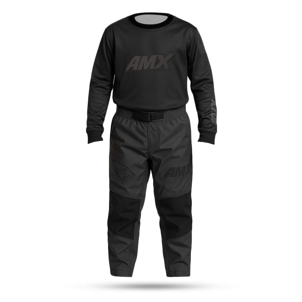 Conjunto Roupa Infantil Camisa Calça Amx Prime Cross Preto