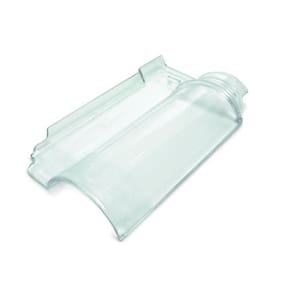 Kit 05 Telhas De Vidro Americana Transparente
