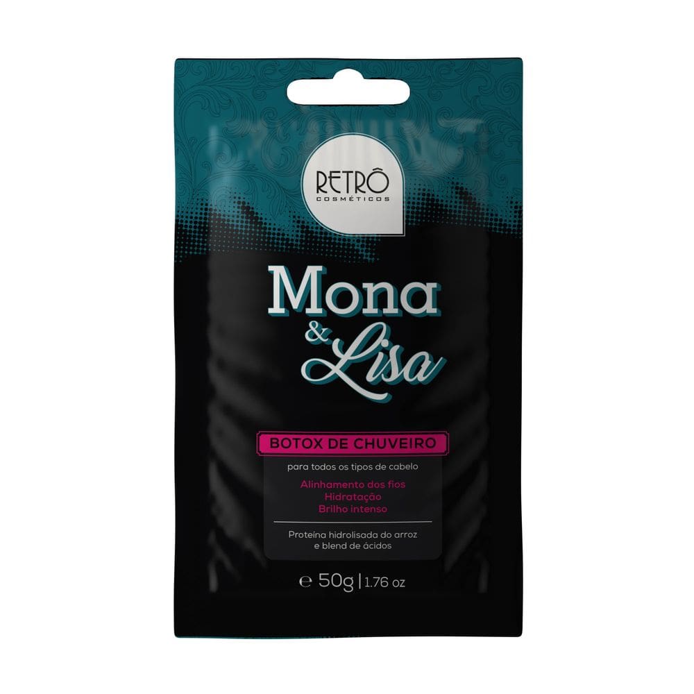 Btox Retrô Cosméticos Redutor de Volume e Brilho Mona Lisa Sachê - 50g