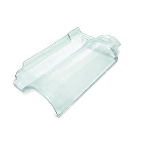 Kit C/06 Telhas De Vidro Transparente Modelo Americana