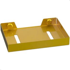 Porta Sabonete De Banheiro Suporte De Parede Dourado FS Plus