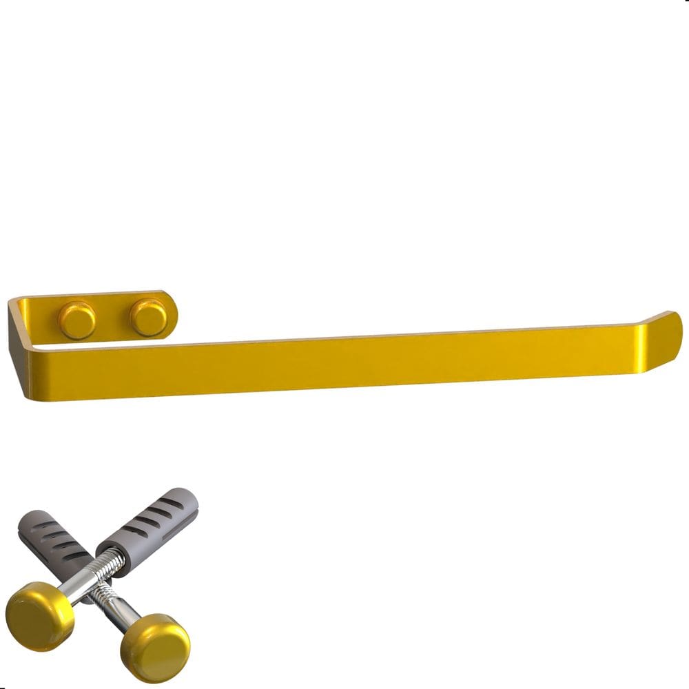 Porta Toalha De Rosto Toalheiro De Parede Dourado FS Plus