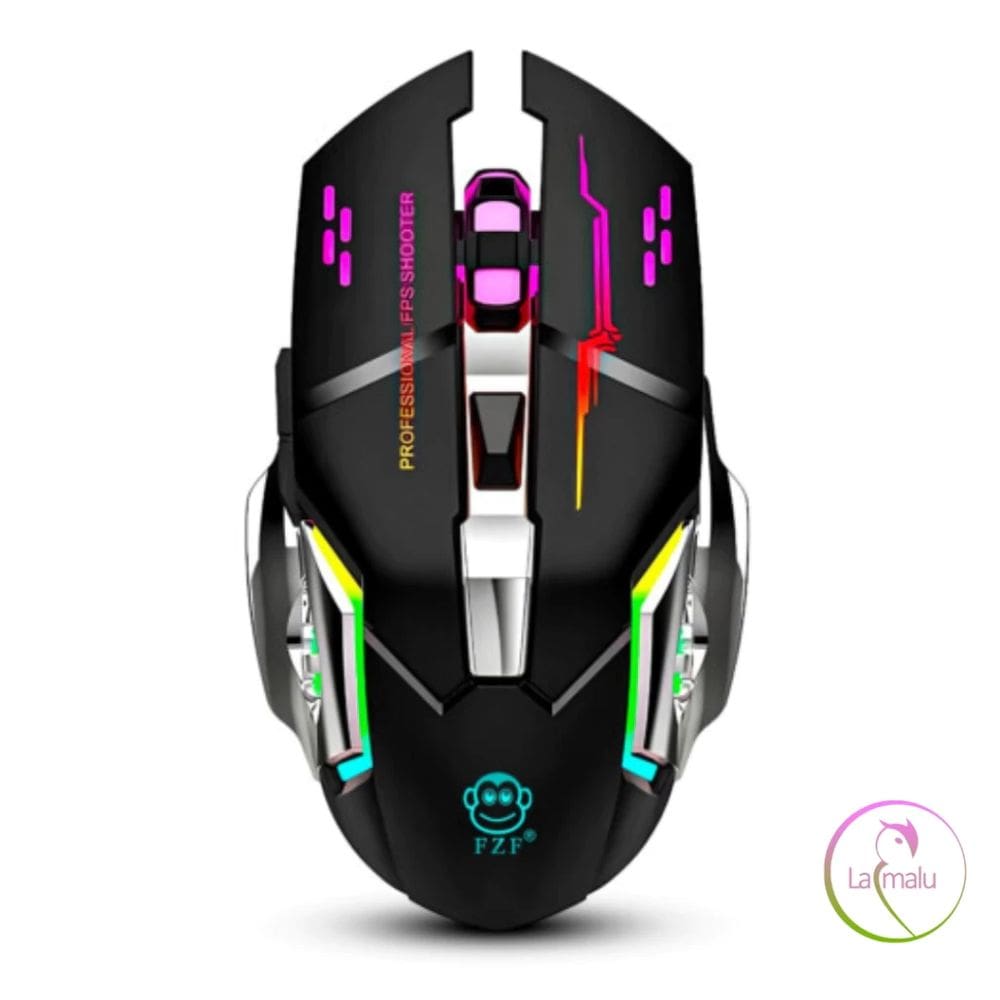 Mouse Gamer USB Com LED 4800 DPI 6 Botões EBAI - FZF-F9