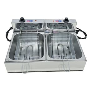 Fritadeira Elétrica Industrial 2 Cubas 10l Profissional