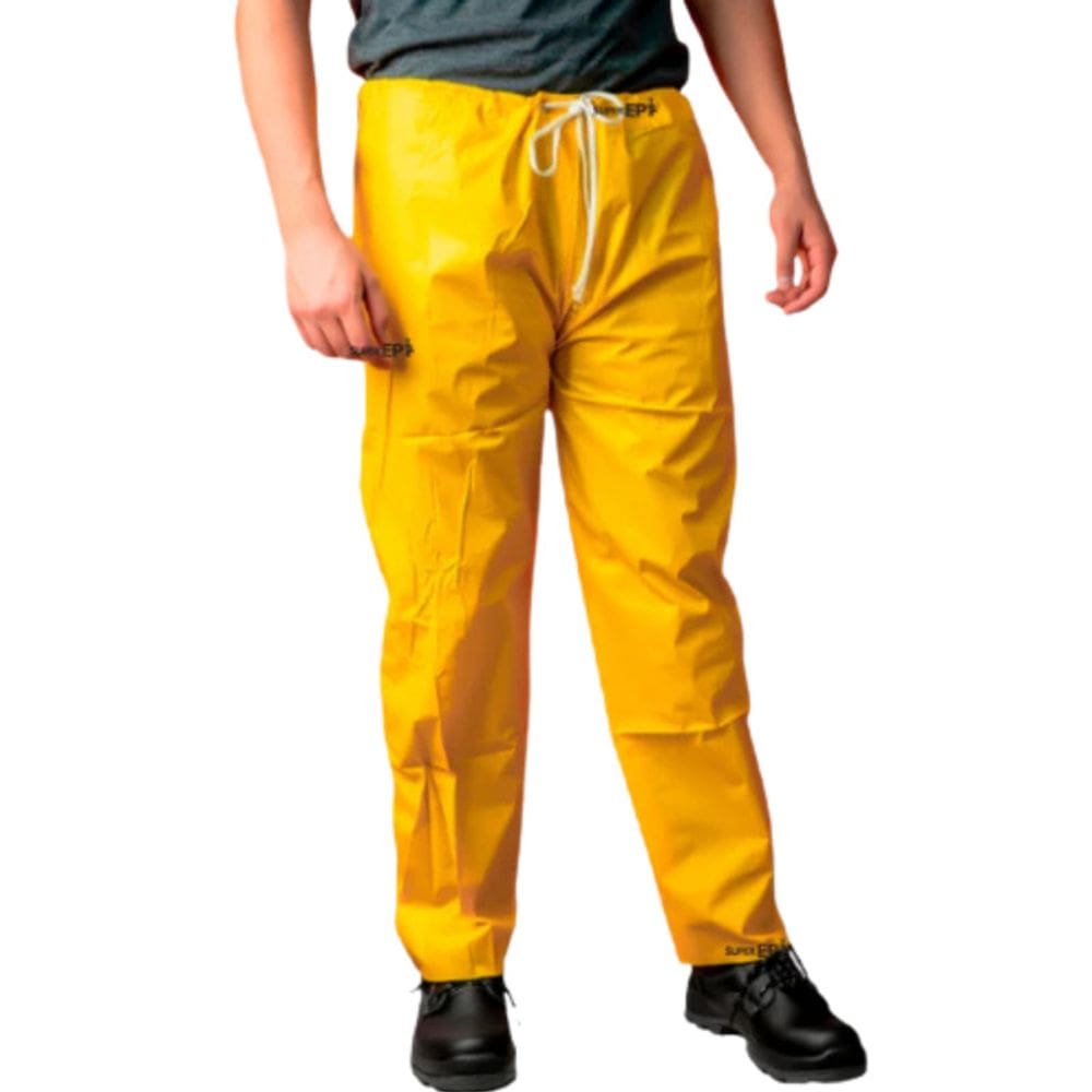 Calça de PVC Forrada Amarela Plastcor CA 36551