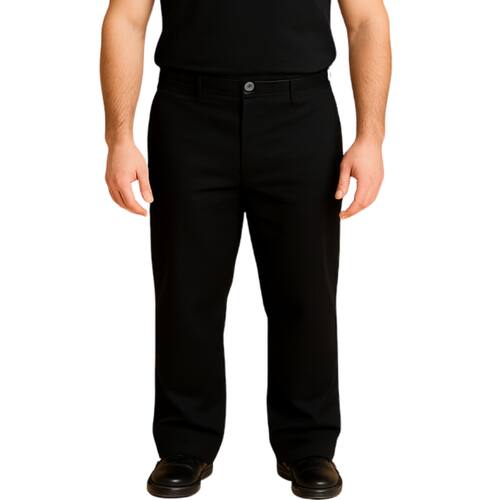 Calça Brim Metade Elástico Preto Casas Bahia