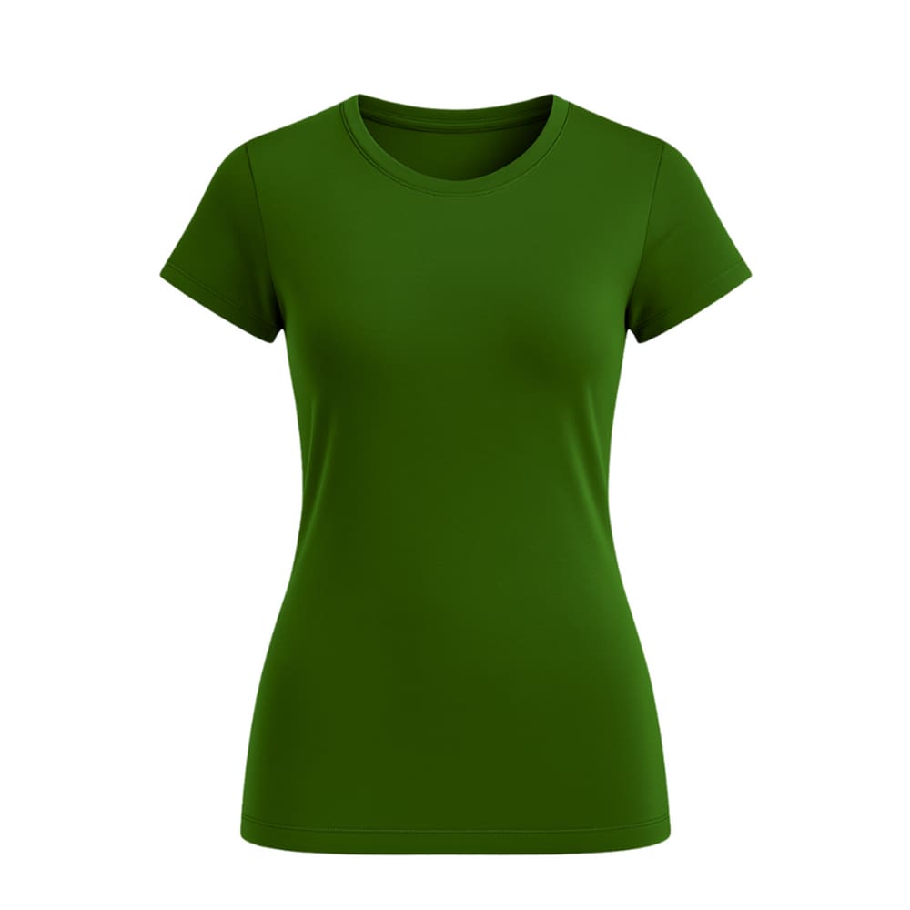 Blusa Camiseta Feminina Baby Look Básica Gola Redonda