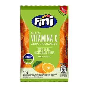 Bala de Gelatina Fini Bem Estar Vitamina C Sabor Laranja 18g